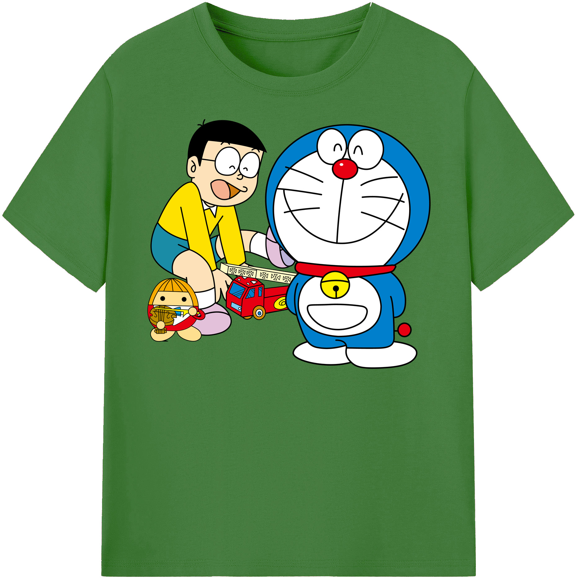 （画像用） ドラえもん Doraemon レディースカジュアルプリントTシャツ（綿100％）